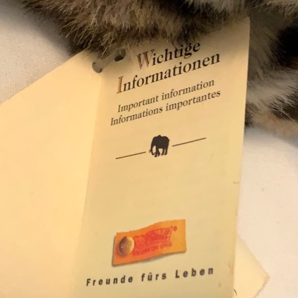 Steiff- Vintage -Cat-Jungkatze 16- 074813- Button in Ear- Perfect Condition - Picture 10 of 11